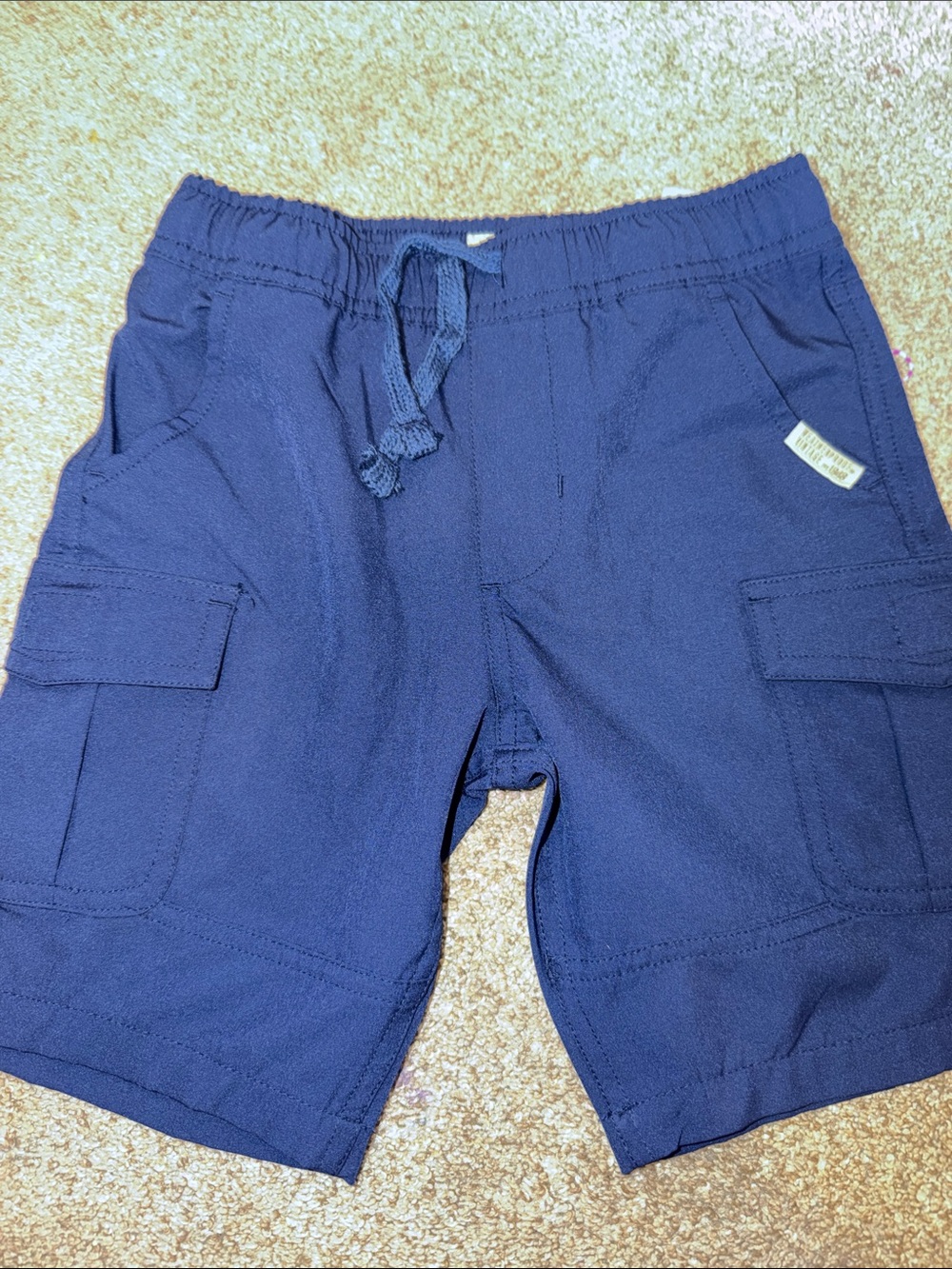 Weatherproof Navy Blue Cargo Shorts for Kids